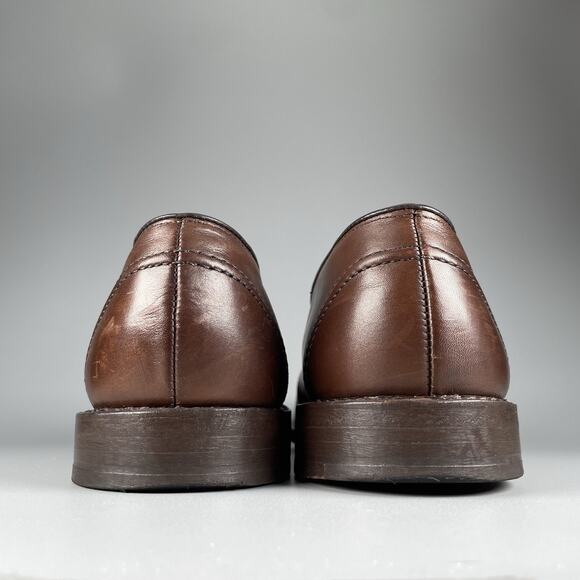 Allen Edmonds Westchester Men’s 10.5 B Brown Leather Slip On Penny Loafers Shoes main image 8